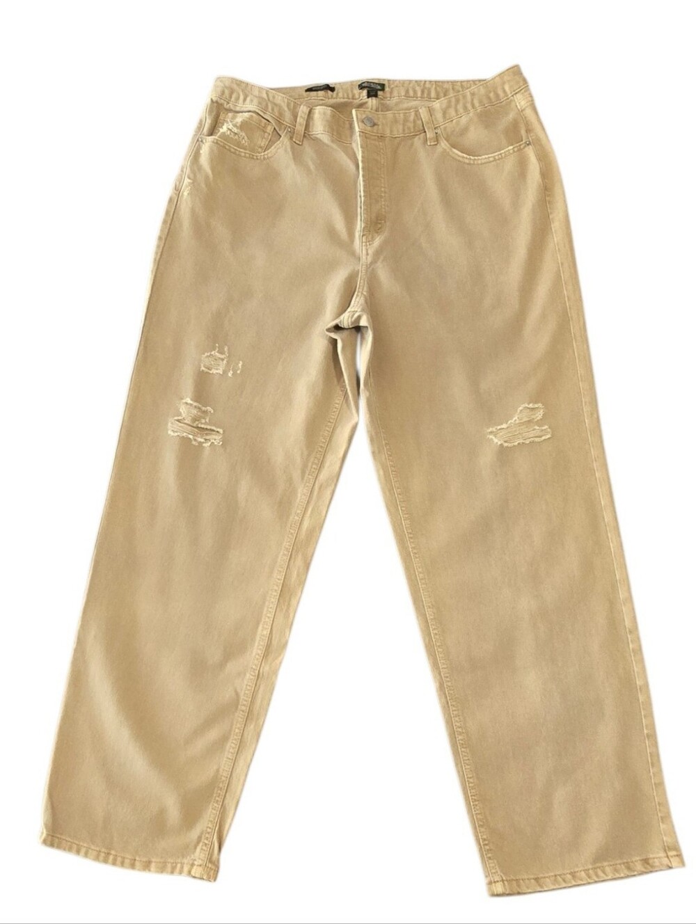 Women's Wild Fable Distressed Light Brown/Tan Wash Jeans